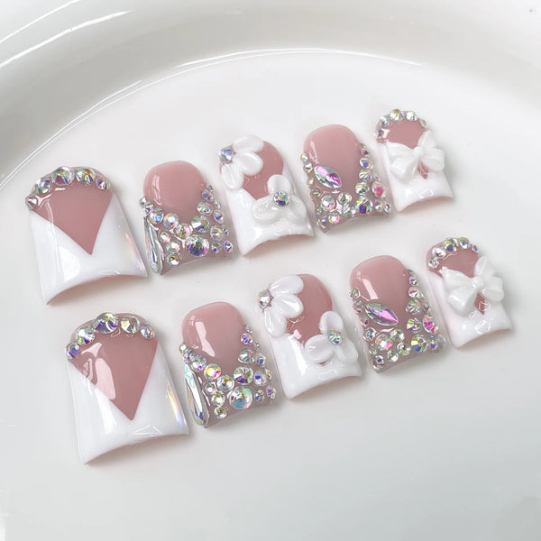 10pcs-Soft-Sweet-Press-on-Nails-French-Duck-Bill-Shape-False-Nails-3D-Carving-Flower-Rhinestones.jpg