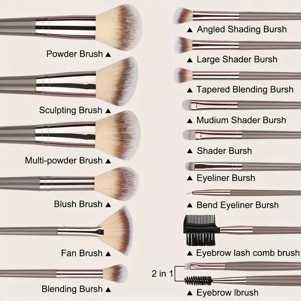 Soft Fluffy Makeup Brush Set