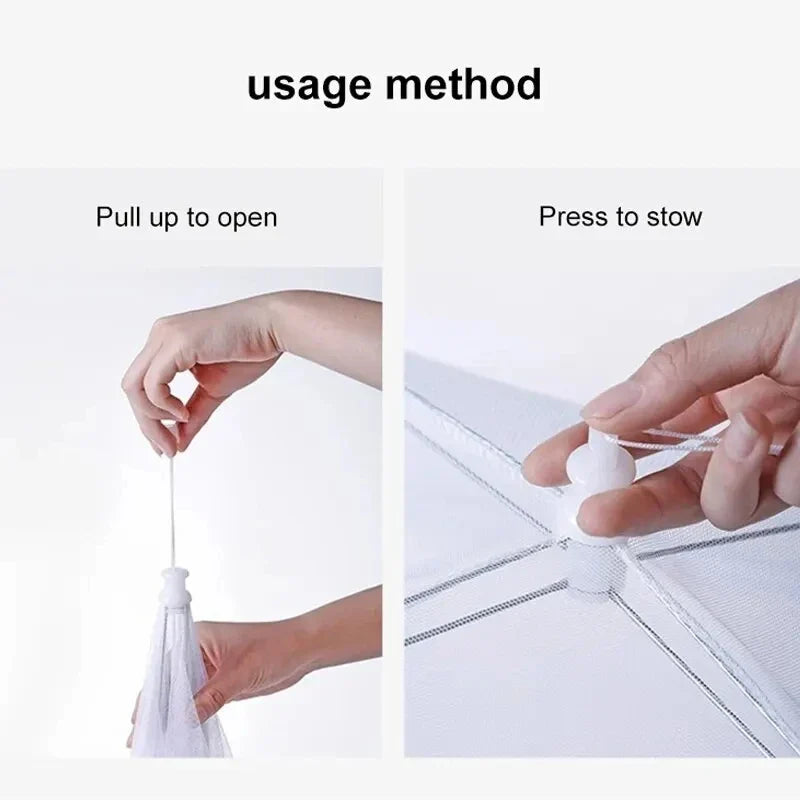 Folding Fly-Free Dish Covers