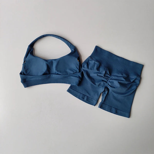 Elegant Peach Yoga Set