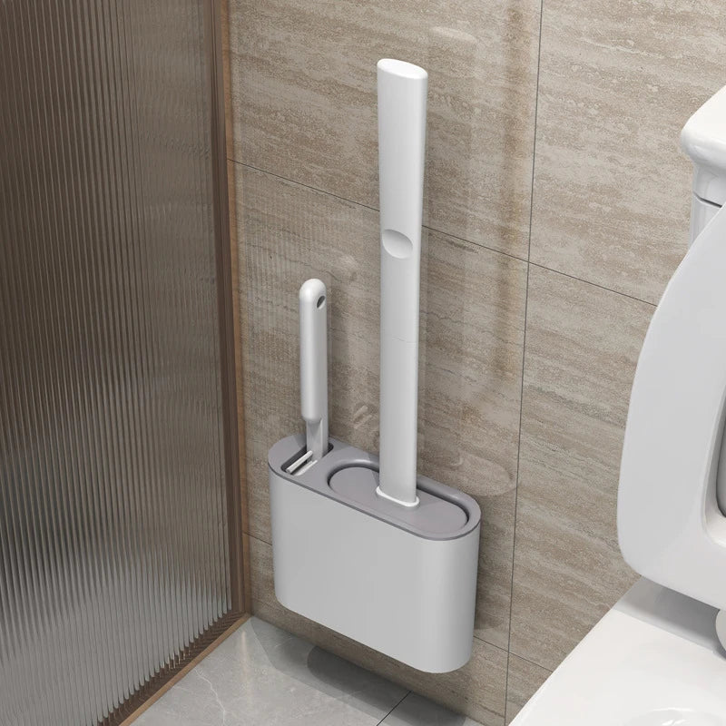 Soft Bristle Toilet Brush Set